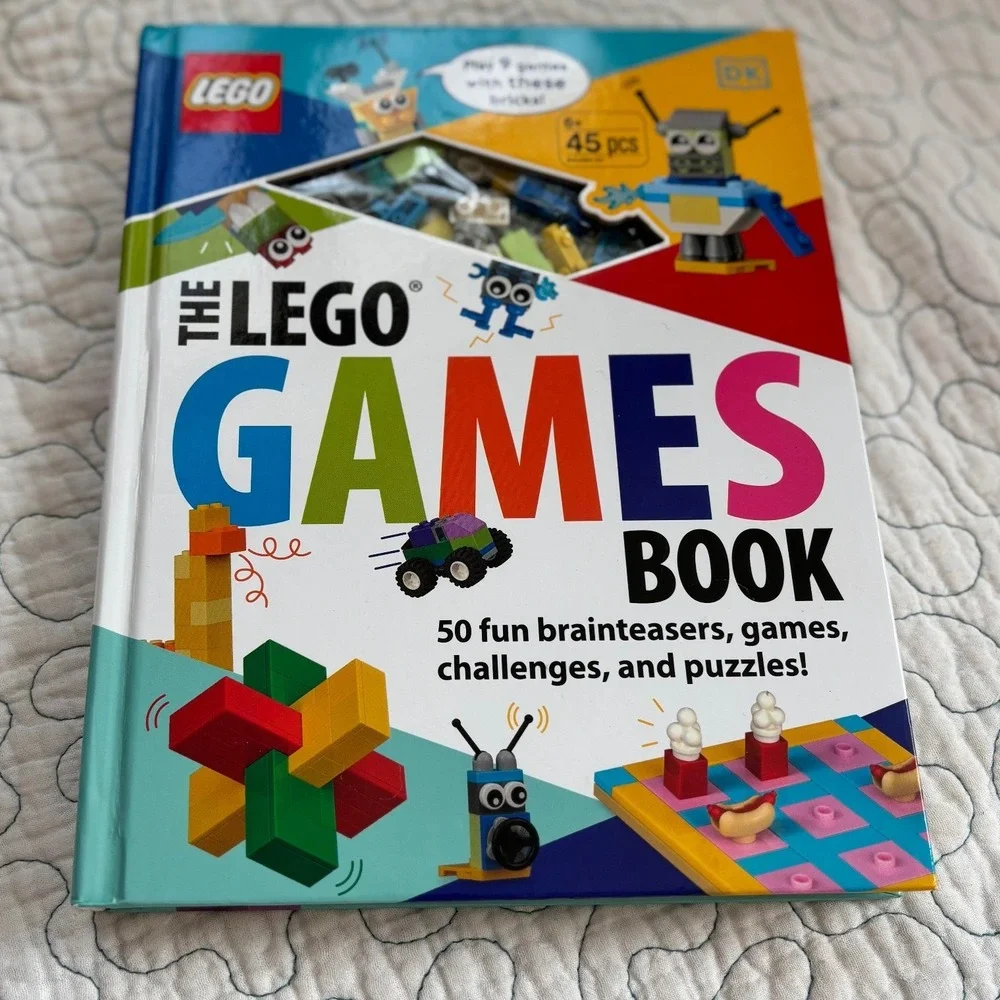 The LEGO Games Book DK‎ Hardcover with 45 Bricks 50 Brainteasers Challenges